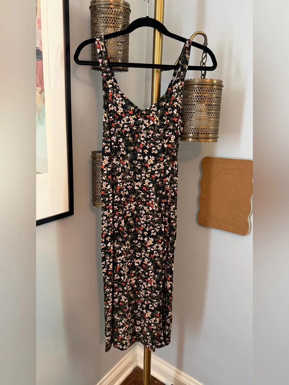Abercrombie & Fitch Black Floral Maxi Dress, Unworn, Size XS